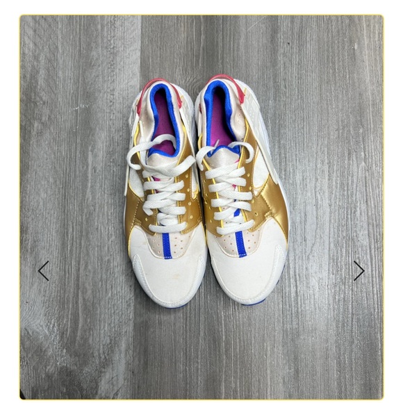 Nike Huarache Run GS ‘Peanut Butter & Jelly’ Size 7Y - Picture 2 of 9
